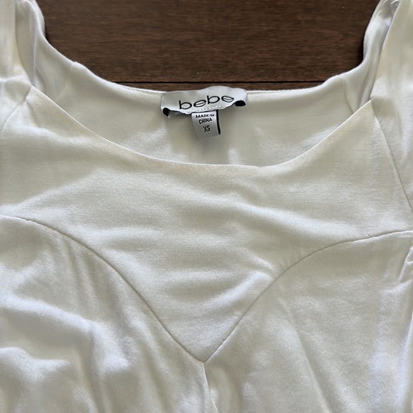 Bebe Bandage Bodycon White Dress XS - Picture 3 of 6